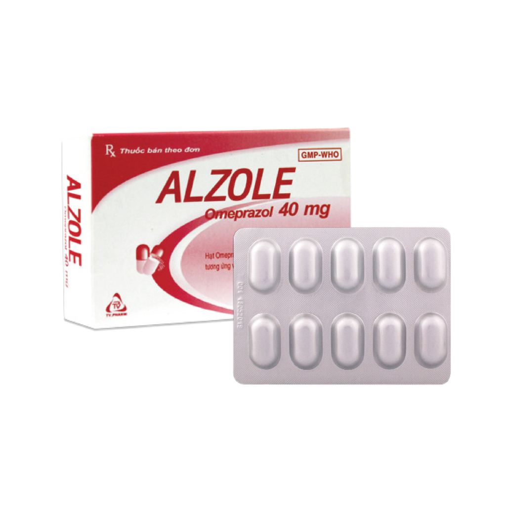 Viên nang cứng Alzole 40mg V/10,H/30