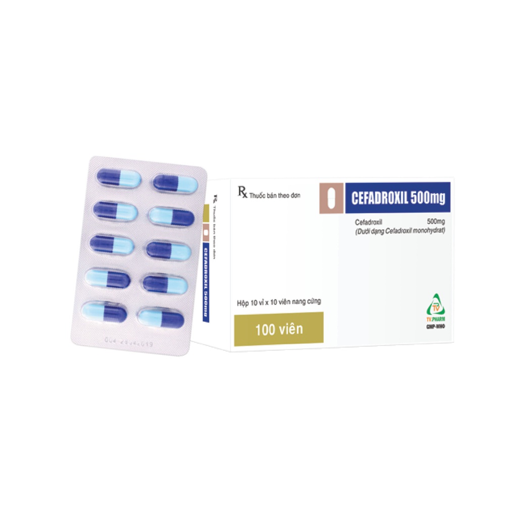 Viên nang cứng Cefadroxil 500mg V/10, H/100