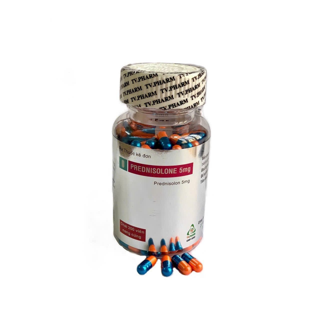 Viên nang cứng Prednisolone 5mg C/200