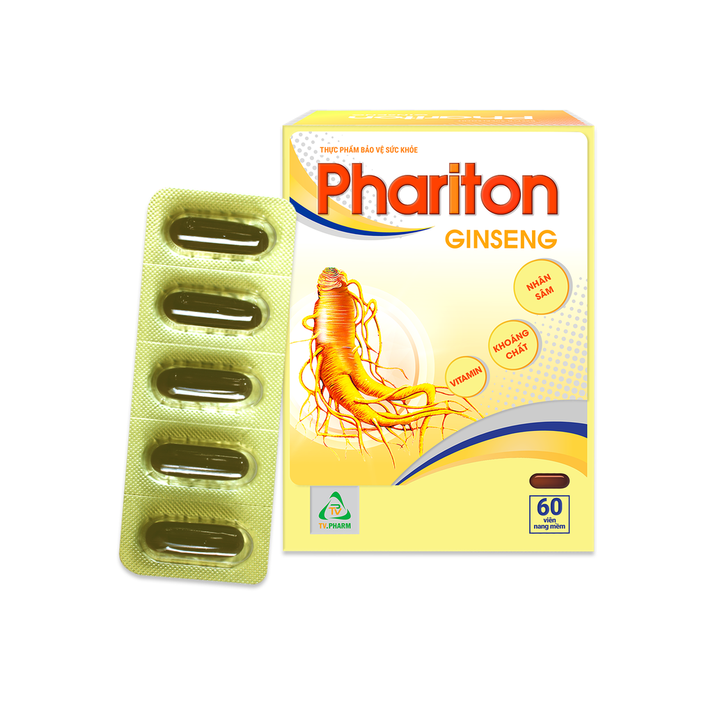 Viên nang mềm Phariton Ginseng V/5, H/60